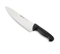 Arcos Couteau de Chef en Acier Inoxydable Nitrum 250 mm - Couteau de Cuisine Polyvalent Professionnel avec Poignée Ergonomique en Polypropylène - Couleur Noire, Série 2900