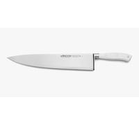 Arcos Couteau de Chef en Acier Inoxydable Nitrum avec Lame de 300 mm - Couteau de Cuisine Professionnel, Poignée Ergonomique en Polyoxyméthylène POM - Blanc, Série Riviera Blanc