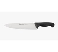 Arcos Couteau de Chef Série 2900 – Acier Inox Nitrum, Manche Polypropylène, Système couleurs – Noir