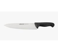 Arcos Couteau de Chef Série 2900 – Acier Inox Nitrum, Manche Polypropylène, Système couleurs – Noir