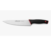 Arcos Couteau de Chef Professionnel - Lame Acier Inoxydable NITRUM 20 cm - Manche Ergonomique Noir Rouge - Série Dúo