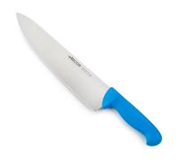 Arcos Couteau de Chef Professionnel - Lame Acier Inoxydable NITRUM 30 cm - Durabilité et Coupe Supérieure - Manche Polypropylène Bleu - Série 2900