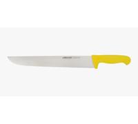Arcos Couteau de Chef Professionnel - Lame Acier Inoxydable NITRUM 35 cm - Durabilité et Coupe Supérieure - Série 2900 - Manche Polypropylène Jaune