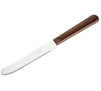 Arcos Couteau de Table Acier Inoxydable 110mm - Lame Nitrum Tranchant Perlé, Manche Polypropylène Léger Ergonomique, 210mm Long, Idéal pour Viande, Marron