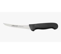 Arcos Couteau Désosseur Courbe Semiflexible - Acier Inoxydable 140 mm - Manche Polypropylène Noir - Idéal pour Viande - Série 2900