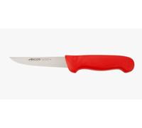 Arcos Couteau Désosseur Lame Acier Inoxydable Nitrum 130 mm - Couteau de Boucher Professionnel pour Viande - Manche Ergonomique Polypropylène Série 2900 - Rouge