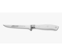Arcos Couteau Désosseur Lame Acier Inoxydable Nitrum 130 mm. Couteau Professionnel pour Viande. Manche Ergonomique Polypropylène. Série Riviera Blanc