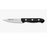 Arcos Couteau d'Office en Acier Inoxydable 100 mm - Poignée Ergonomique en Polyoxyméthylène, Idéal pour Éplucher les Fruits et Légumes - Noir, Série Maitre