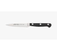 ARCOS Couteau d'Office Forgé Nitrum 100 mm | Coupe professionnelle précise pour fruits et légumes, manche ergonomique POM. Série Clásica. Noir.