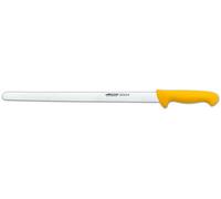 Arcos Couteau Fiambre Flexible 40 cm - Lame Acier Inoxydable Nitrum, Durabilité et Précision de Coupe - Manche Polypropylène Jaune, Série 2900