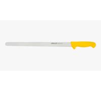 Arcos Couteau Fiambre Flexible 40 cm - Lame Acier Inoxydable Nitrum, Durabilité et Précision de Coupe - Manche Polypropylène Jaune, Série 2900