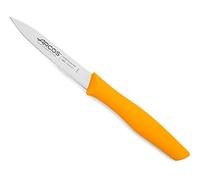 Arcos Couteau Mondador Acier Inoxydable 100 mm - Éplucher Fruits et Légumes - Manche Polypropylène Adhérent - Série Nova