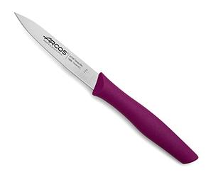 Arcos Couteau Mondador Acier Inoxydable 100 mm - Pour Fruits et Légumes - Manche Ergonomique Polypropylène - Série Nova