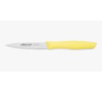 Arcos Couteau Mondador Acier Inoxydable NITRUM 100 mm - Épluchage Fruits et Légumes - Manche Antidérapant Polypropylène - Série Nova