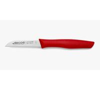Arcos Couteau Mondador Acier Inoxydable NITRUM - Épluchage Fruits et Légumes - Lame 80 mm - Manche Polypropylène Confortable - Série Nova