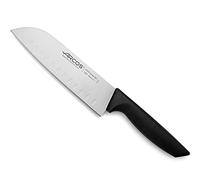 Arcos Couteau Santoku Alvéoles 18cm - Acier Inoxydable NITRUM, Coupe Précise et Durable, Manche Léger et Résistant, Idéal pour Viande, Poisson et Légumes - Série Niza