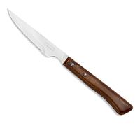 Arcos Couteaux de Table Chuletero - Lame Dentelée Acier Inoxydable Nitrum 11 cm, Manche Bois Comprimé, Idéal pour Viandes - Série Couteaux de Table