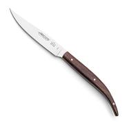 Arcos Couteaux de Table en Acier Inoxydable Nitrum - Couteaux à Steak avec Manche en Bois de Rose, Idéal pour la Coupe de Viande Rôtie - Classique et Élégant, Série Mesa, Couleur Marron