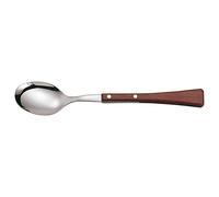 Arcos Cuchara de Postre Acier Inoxydable 18/10, Manche Bois Comprimé, 75 mm, Idéale pour Dessert, Série Manchega, Marron