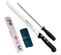 Arcos | Ensemble de 3 couteaux à jambon | Couteau à jambon en acier inoxydable Nitrum, affûteur et étui | Set de couteaux à jambon | Couteau à jambon professionnel | Écologique | Fabriqué en Espagne