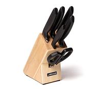 Arcos Coffret de couteaux de cuisine 6 pièces bloc – 5 couteaux, ciseaux inox, poignée polypropylène