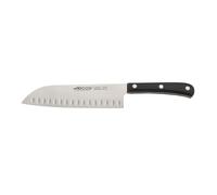 Arcos Europa - Couteau Santoku - Acier Inoxydable NITRUM 180 mm - Manche POM Couleur Noir