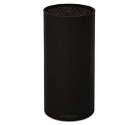 ARCOS Housse à Couteaux Ronde Pour Lames Jusqu'à 20 cm - Bloc Design Moderne en Caoutchouc Thermoplastique - 110 x 225 mm - Noir