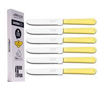 Arcos Lot de 6 couteaux de table en acier inoxydable martensitique avec manche en nylon | couteau table | couteau arcos | couteaux tomates