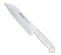 ARCOS Montblanc Couteau Santoku Acier Inoxydable Nitrum 170 mm | Manche en polyoxyméthylène POM. Série Montblanc. Couleur blanche.
