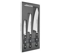 Arcos Set de 3 couteaux de cuisine 805900 Série Opera - Acier inox NITRUM, manche POM noir
