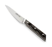 Arcos Série Eclipse - Couteau éplucheur - Lame en acier inoxydable forgé avec tranchant soie Plus de 100 mm - Poli brillant spécial - Manche acrylique - Couleur noire