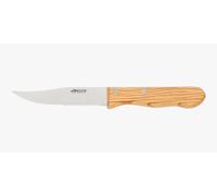 Arcos Serie Forest - Couteau à steak - Lame tranchant en acier inoxydable Nitrum de 125 mm - Manche en bois de chêne - Couleur marron