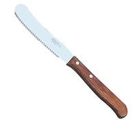 Arcos Série Latina - Couteau à Beurre - Lame en Acier Inoxydable Nitrum - Manche en Bois Stratifié Marron - Compatible Lave-Vaisselle (7'')