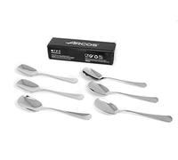 Arcos Série Madrid - Lot de 6 cuillères à crème glacée dans une boîte cadeau | Cuillère à Dessert - Monoblock monobloc en acier inoxydable - Taille 150 mm - Couleur Argent