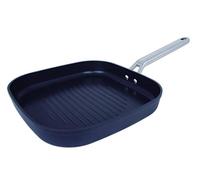 Arcos Série Samoa | Poêle Grill Anti-adhésive 28x28 cm | Aluminium Forgé | Compatible tous feux | Poignées acier inox effet froid | Économie d'énergie | Va au lave-vaisselle | Noir | FULL INDUCTION