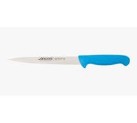 Arcos Séries 2900 - Couteau à Filet - Lame Acier Inoxydable Nitrum 190 mm - Manche Polypropylène Couleur Bleu
