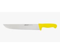 Arcos Séries 2900 - Couteau de Boucher Couteau à Steak - Lame Acier Inoxydable Nitrum 300 mm - Manche Polypropylène Couleur Jaune
