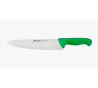 Arcos Séries 2900 - Couteau du Chef Couteau à Découper - Lame Acier Inoxydable Nitrum 250 mm - Manche Polypropylène Couleur Vert