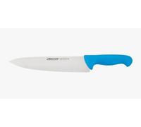 Arcos Séries 2900 - Couteau du Chef Couteau à Découper - Lame Acier Inoxydable Nitrum 250 mm - Manche Polypropylène Couleur Bleu