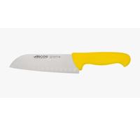 Arcos Séries 2900 - Couteau Santoku Couteaux Japonais - Lame Acier Inoxydable Nitrum 180 mm - Manche Polypropylène Couleur Jaune