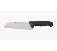 Arcos Séries 2900 - Couteau Santoku Couteaux Japonais - Lame Acier Inoxydable Nitrum 180 mm - Manche Polypropylène Couleur Noir