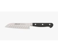 Arcos Séries Clasica - Couteau Santoku - Lame Acier Inoxydable Forgé Nitrum 140 mm - Manche Polyoxyméthyléne (Pom) Couleur Noir