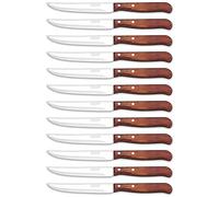 Arcos Series Latina - Boîte de 12 couteaux à légumes - Lame en acier inoxydable Nitrum 105 mm (4,13") - Manche en bois marron (12 pièces)