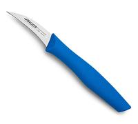 Arcos Séries Nova - Couteau D'Office Couteau à Éplucher - Lame Acier Inoxydable Nitrum 60 mm - Manche Polypropylène Couleur Bleu