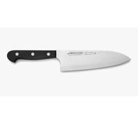 Arcos Séries Universal - Couteau Santoku Couteaux Japonais - Lame Acier Inoxydable Nitrum 170 mm - Manche Polyoxyméthyléne (Pom) Couleur Noir