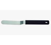 ARCOS Spatule de Cuisine en Acier Inoxydable - Lame Semi-Flexible pour Emplatage de Desserts, Tartes et Lasagnes - Manche Ergonomique, 90 x 200 mm, Noir