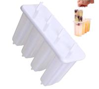 Arctic Crystal Ensemble de cubes de congélation, forme creuse à quatre cellules avec noyau flexible, kit de forme en polymère comestible sans danger pour les collations, station de préparation de