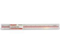 ARDA 110 règle Règle graduée 300 mm Plastique Rouge, Blanc 1 pièce(s)