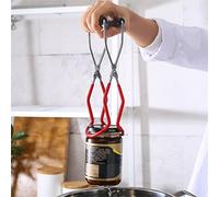 Ardentity Lève-Bocal Anti-brûlure en Acier Inoxydable Pince Cuisine Pince À Bocal avec Poignée pour Conserves, Bocal en Verre Et Pot Gelée 22,5 X 8,7 X 5 Cm