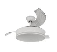 ARDES AIRGLOW EVO AR5PL92 Ventilateur de plafond Ø92 cm avec moteur DC 59 W, pales rétractables et lumière LED 2200 lm réglable 3000-6000 K pour usage domestique